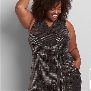 Lane Bryant sequined jumper. New w/ tags. Sequin is copper/gold tone. Size 22/24